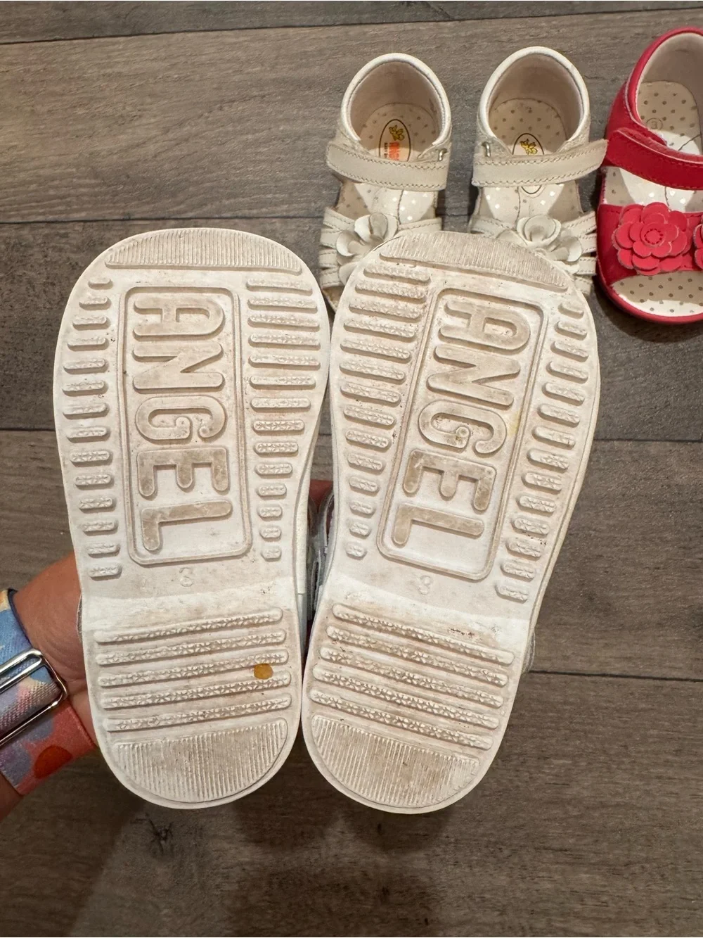 L'Amour Birdie White T-Strap Mary Jane